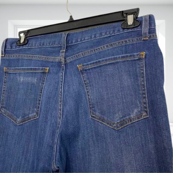 Stylus Boyfriend Crop Jeans Size 10 Distressed Stretch Denim Whiskering - Picture 5 of 11